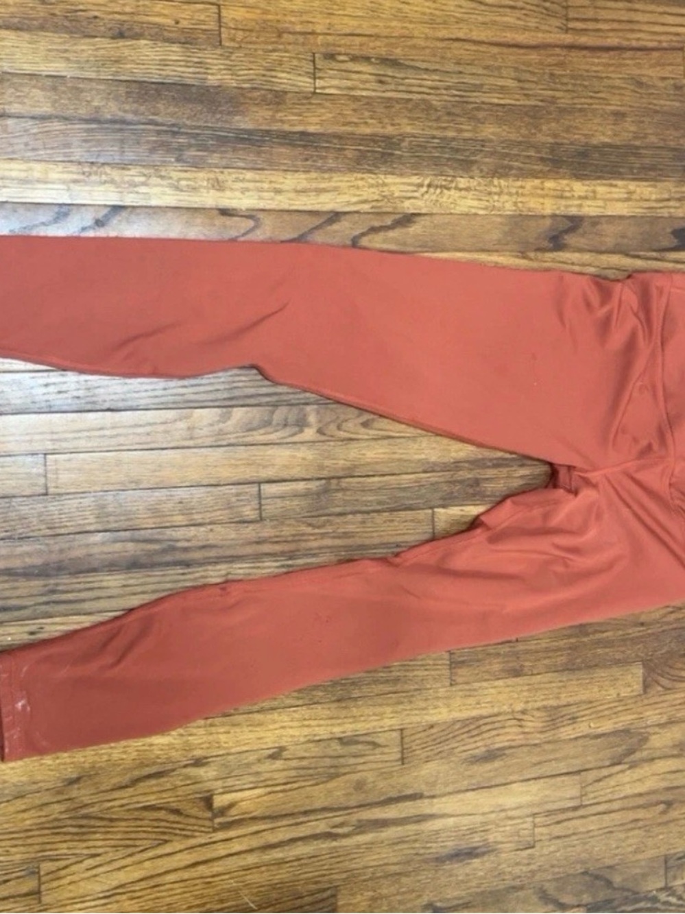 Women's Orange High-Waisted Leggings Size Medium